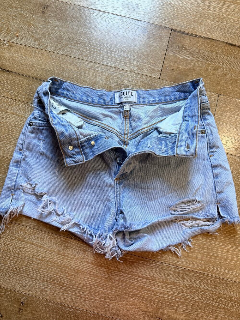 Agolde Parker Vintage cut off denim shorts